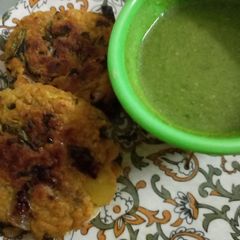 Aloo Poha Tikki A picture of Aloo Poha Tikki.