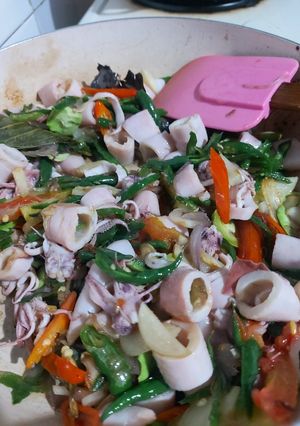 Foto resep Tumis Cumi Cabai Ijo
