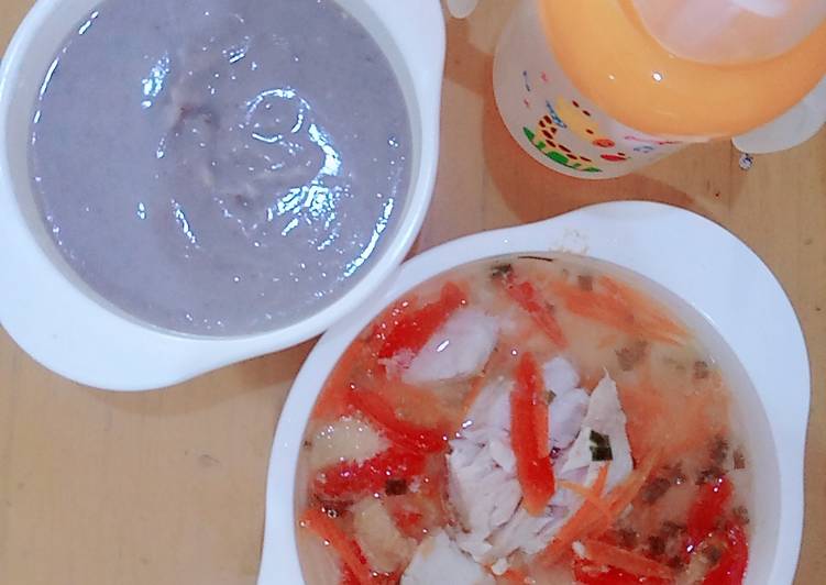 Bahan-bahan Mpasi 10m+ ikan tim dan kacang merah yang nikmat Untuk Jualan