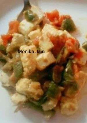 पनीर शिमलामिर्च (paneer shimla mirch recipe in Hindi) रेसिपी मुख्य फोटो
