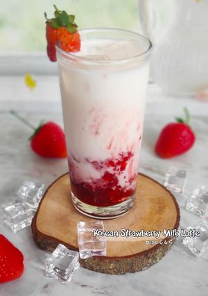 Foto resep Korean Strawberry Milk latte