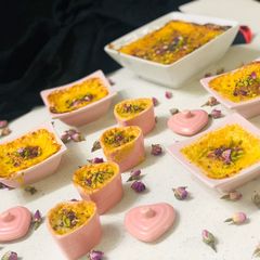A picture of Rasmalai Creme Brûlée.