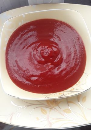 صورة لوصفة الكاتشب البيتي🍅