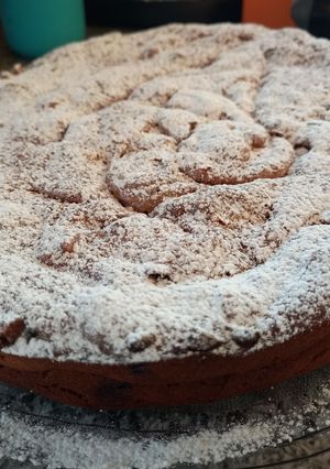 Una foto de Torta fácil con puré de batatas o boniato