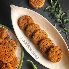 A picture of Bakery Style spiced Whole Wheat Eggless Biscuits.