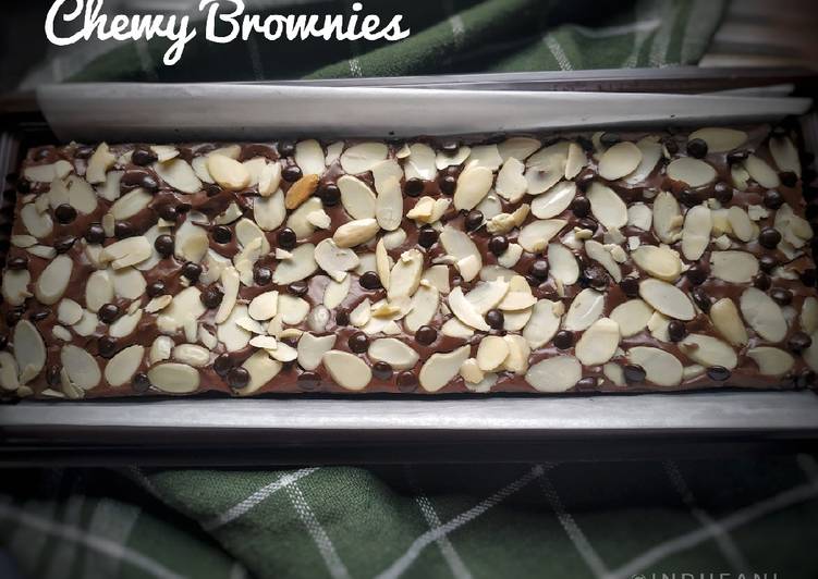 Chewy Brownies Shiny Crust