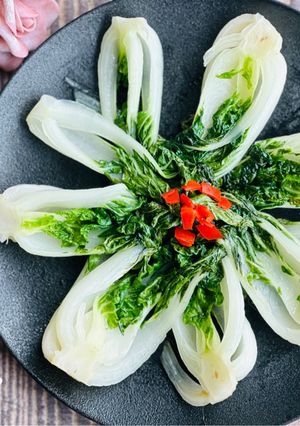 $25元的快樂/ 奶油白菜 的食譜成品照片