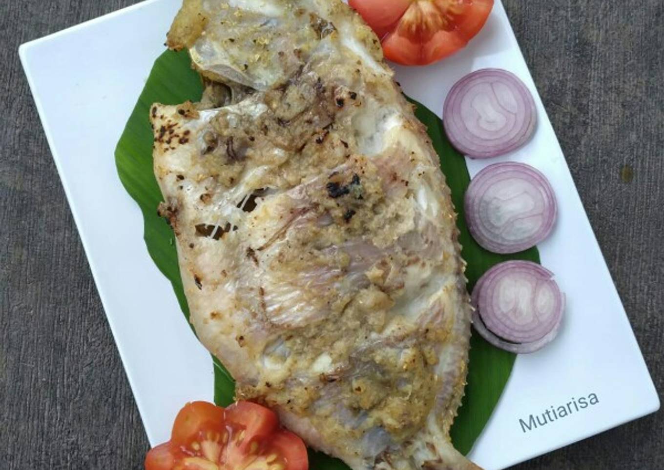 Ikan nila bakar (dengan halogen oven)