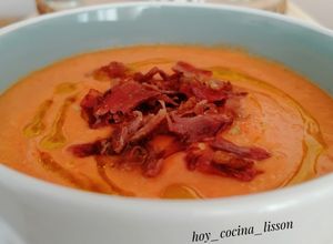 Una foto de Salmorejo de manzana