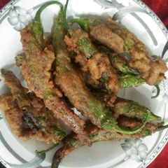 A picture of Fry hari mirchen.