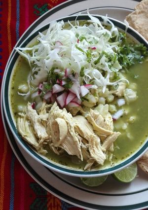 A picture of Green Chicken Pozole.