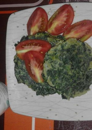 Foto resep Omlete Bayam (Omlete spinach) yummy