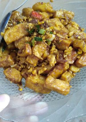 Foto resep Oseng tahu telur