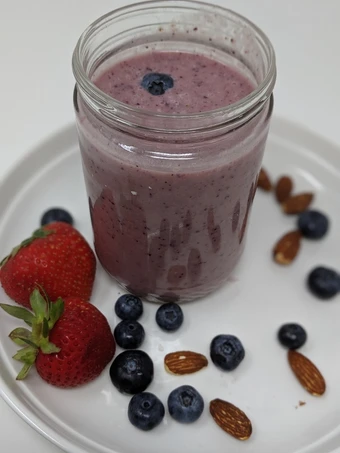 Easy Way Make Perfectly Purple Almond Butter Smoothie the  Makes Drooling Delicious