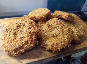 Una foto de Milanesas de solomillo de cerdo