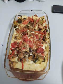 Una foto de Lasaña de verduras