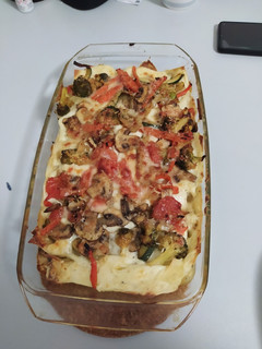 Una foto de Lasaña de verduras