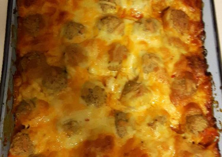 Easiest Way to Make Ultimate Meatball sub casserole