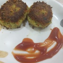 A picture of Green peas paneer cutlets.