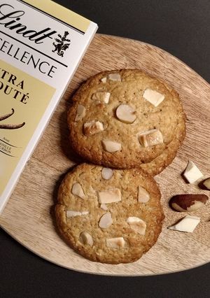Une photo de Cookies noix du Brésil / chocolat blanc sans gluten