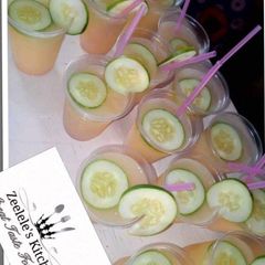 A picture of Pineapple 🍍 and coconut 🥥 juice.