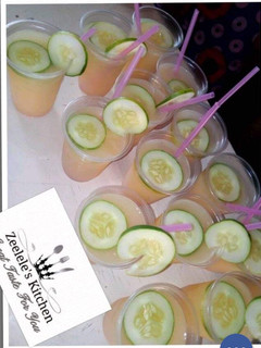 A picture of Pineapple 🍍 and coconut 🥥 juice.