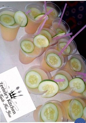 A picture of Pineapple 🍍 and coconut 🥥 juice.
