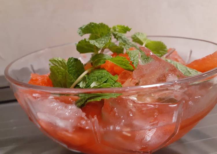 Langkah Mudah untuk Menyiapkan Es semangka yang Lezat Sekali