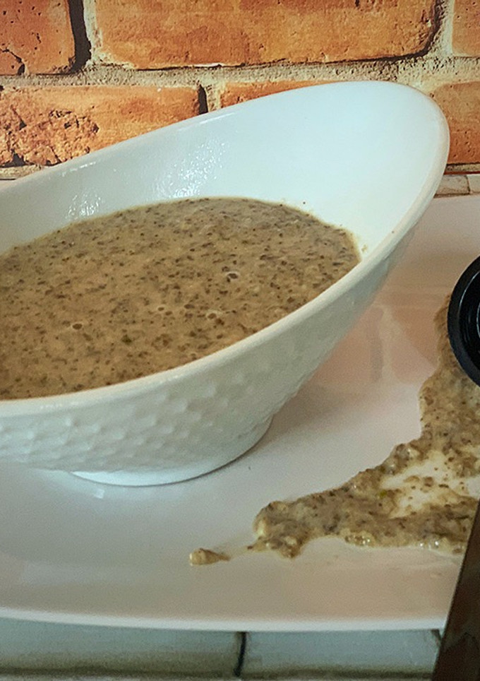 Una foto de Salsa de champiñones