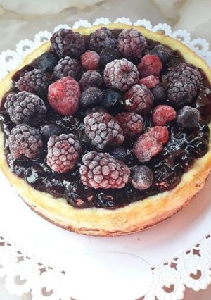 Una foto de Cheesecake de frutos rojos