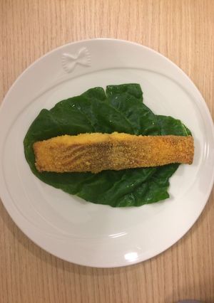 Foto di Salmone in crosta di polenta