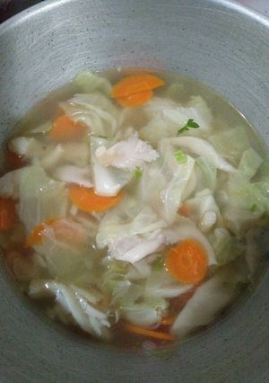 Foto resep Sup jamur tiram