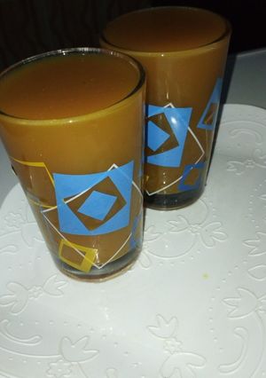 A picture of Ginger turmeric drink.