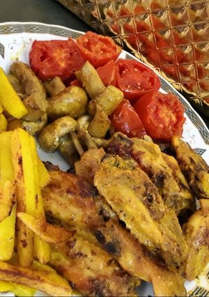 عکسی از دستور خوراک بال مرغ