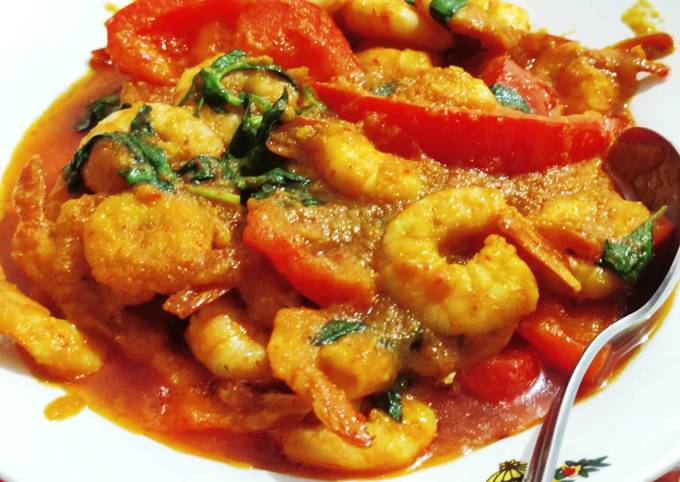 Cara Memasak Resep Udang kunyit asam