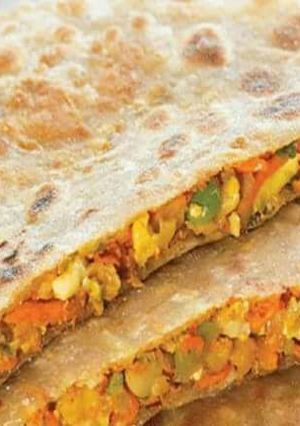 A picture of Mixed Vegetable pratha.
