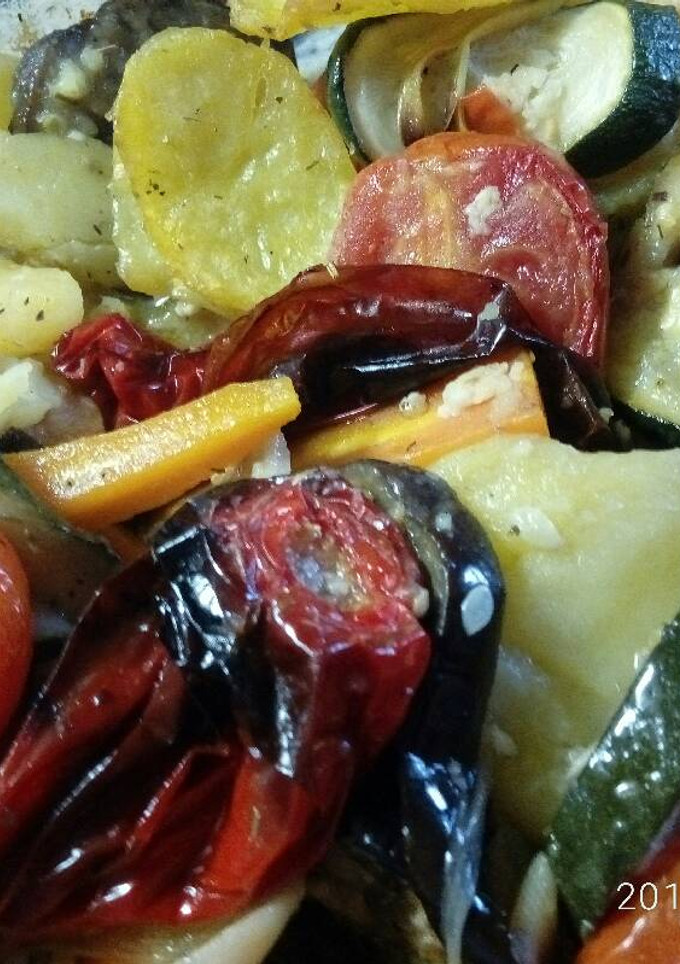 Una foto de Verduras asadas