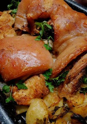 Csülök pékné módra recept fotója