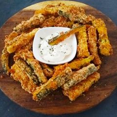 Baked Zucchini Fries A picture of Baked Zucchini Fries.