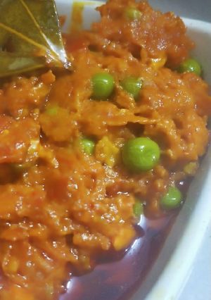 A picture of Kacchi haldi ki sabji.