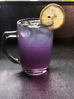 Foto resep Es Bunga Telang Lemon