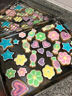 Una foto de Galletas vainilla con glaseado