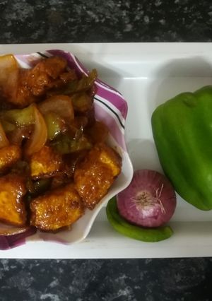 A picture of Chilli Paneer.