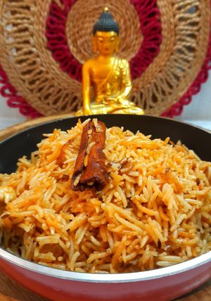 A picture of CINNAMON SPICED, DRY FRUIT PULAO.
