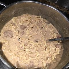 A picture of Beef Stroganoff .