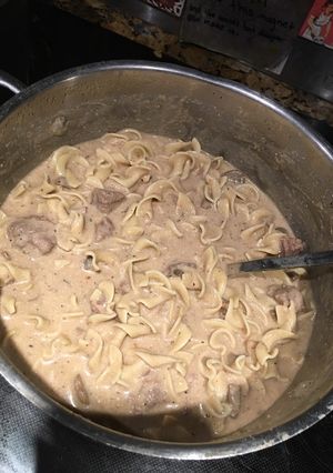 A picture of Beef Stroganoff .
