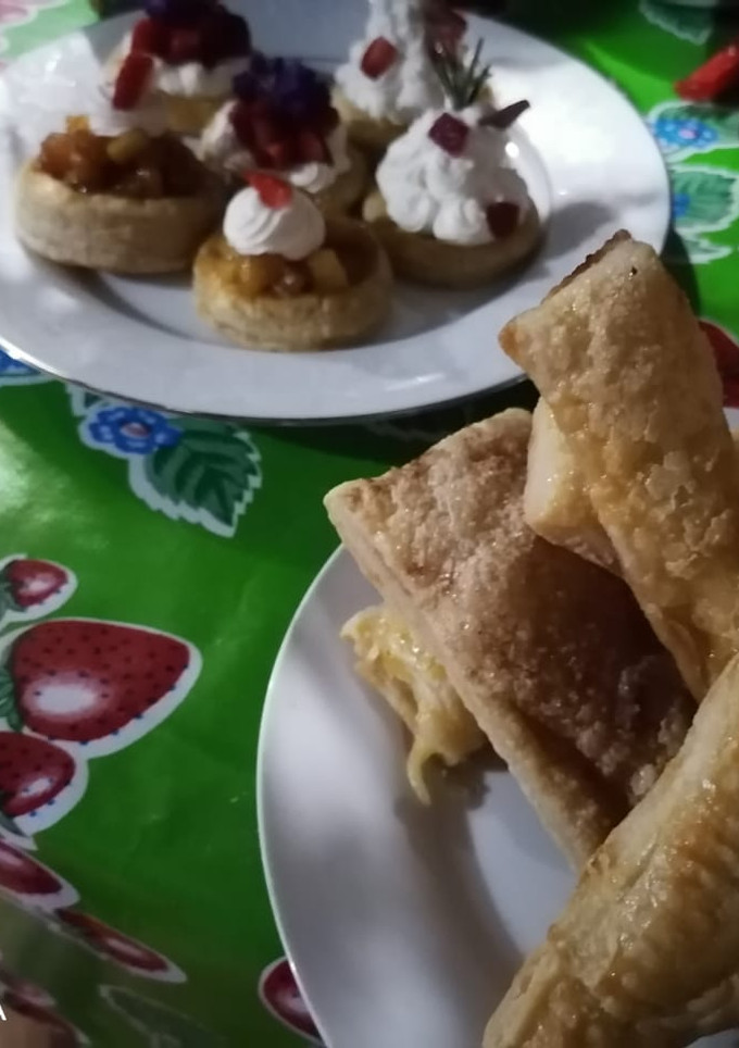 Una foto de Formas de masa hojaldre