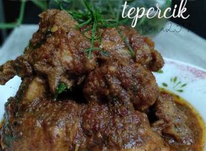 Gambar Ayam rendang tok tepercik