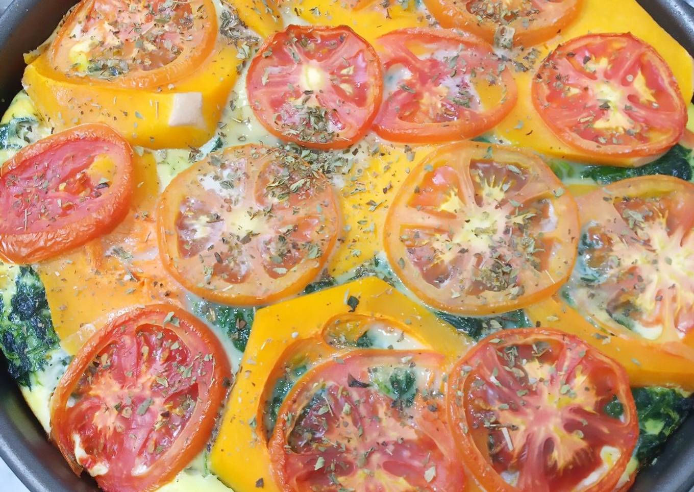 Tarta de vegetales de estación sin masa: gluten free