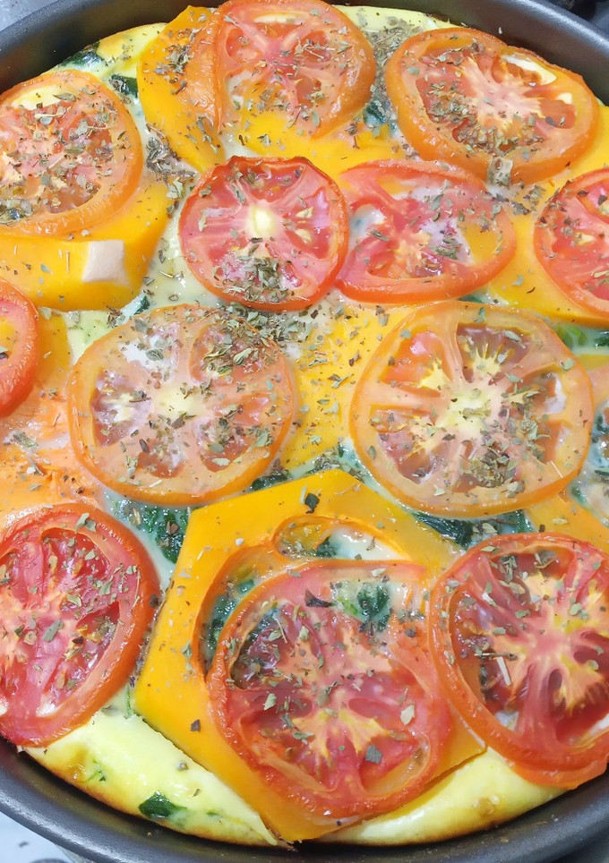 Una foto de Tarta de vegetales de estación sin masa: gluten free